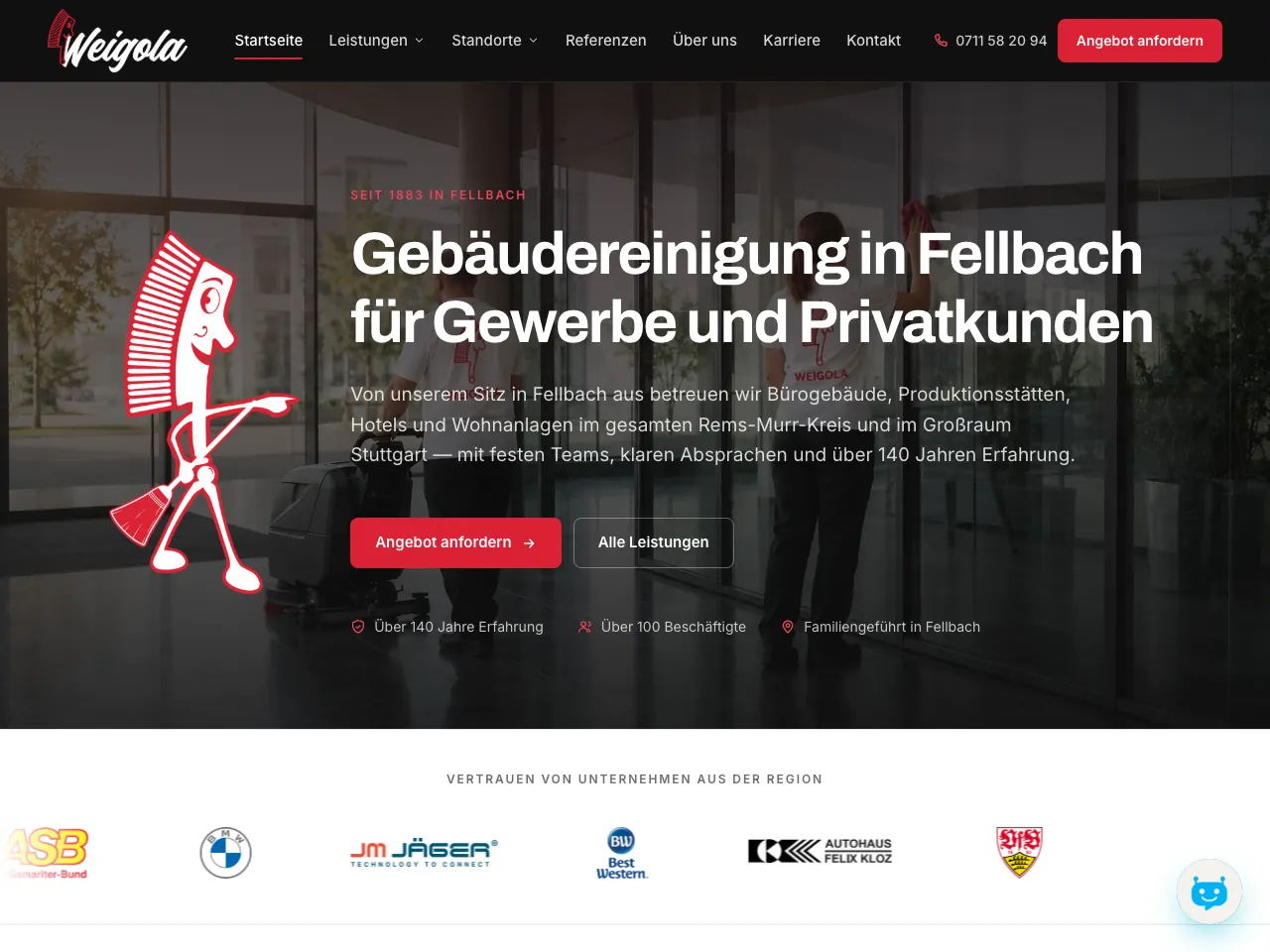 Weigola Raumpflege, Gebäudereinigung aus Fellbach